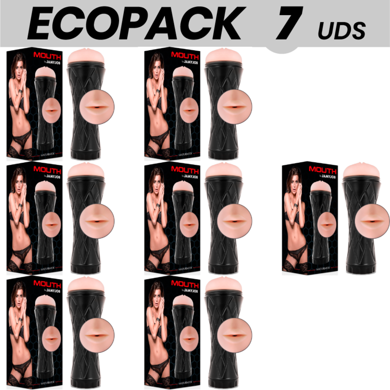 ECOPACK 7 UNIDADES - JAMYJOB BOCA MASTURBADOR - BOCA - D-231355 - Dona Pimenta