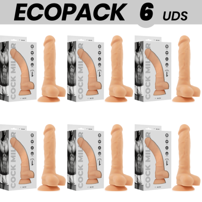 ECOPACK 6 UNIDADES - COCK MILLER SILICONE DENSIDADE ARTICULADO COCKSIL 18 CM - D-231452 - Dona Pimenta