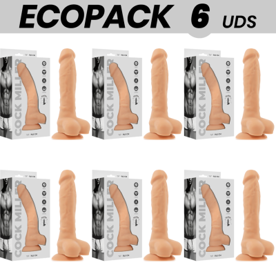 ECOPACK 6 UNIDADES - COCK MILLER SILICONE DENSIDADE ARTICULVEL COCKSIL 19,5 CM - D-231454 - Dona Pimenta