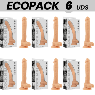 ECOPACK 6 UNIDADES - COCK MILLER SILICONE DENSIDADE ARTICULVEL COCKSIL 24 CM - D-231456 - Dona Pimenta