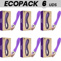 ECOPACK 6 UNIDADES - WOMANVIBE VIBRADOR RECARREGVEL DE SILICONE SUNNY - D-231531 - Dona Pimenta