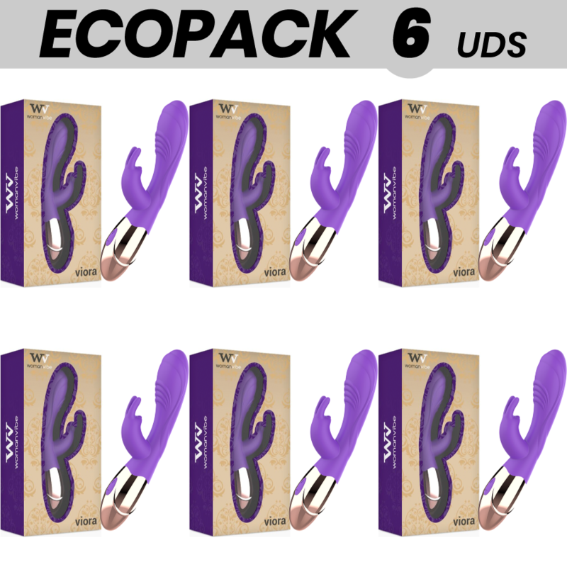 ECOPACK 6 UNIDADES - WOMANVIBE VIORA SILICONE RECARREGVEL VIBRADOR - D-231533 - Dona Pimenta