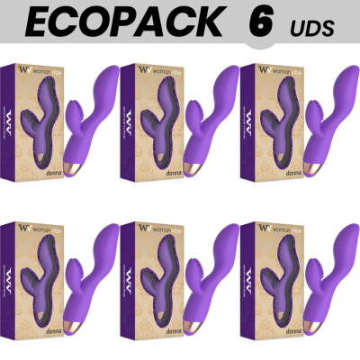 ECOPACK 6 UNIDADES - WOMANVIBE DONNA VIBRADOR DE SILICONE RECARREGVEL - D-231534 - Dona Pimenta