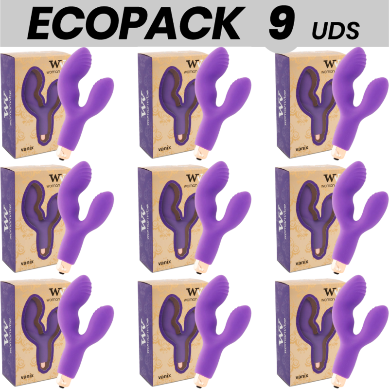 ECOPACK 6 UNIDADES - WOMANVIBE VANIX SILICONE ESTIMULADOR VIBRADOR - D-231536 - Dona Pimenta