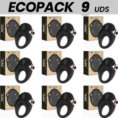 ECOPACK 9 UNIDADES - WOMANVIBE ANEL VIBRANTE DE SILICONE THOR - D-231540 - Dona Pimenta