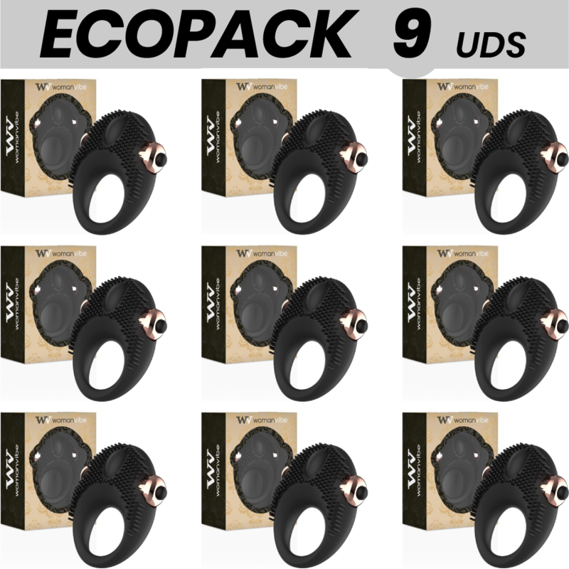 ECOPACK 9 UNIDADES - WOMANVIBE ANEL VIBRANTE DE SILICONE THOR - D-231540 - Dona Pimenta