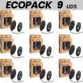 ECOPACK 9 UNIDADES - WOMANVIBE ALSAN EGG CONTROLE REMOTO PRETO SILICONE PRETO - D-231541 - Dona Pimenta