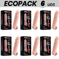ECOPACK 6 UNIDADES - EXTENSO DE PÉNIS NATURAL VIRILXL SILICONE LÍQUIDO V9 - D-231583 - Dona Pimenta