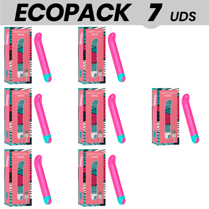 ECOPACK 6 UNIDADES - HAPPY LOKY UDS ARIEL G-SPOT VIBRADOR - D-233008 - Dona Pimenta