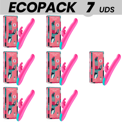 ECOPACK 7 UNIDADES - VIBRADOR E ROTADOR HAPPY LOKY PLUTO COELHO COMPATÃVEL COM A TECNOLOGIA WATCHME WIRELESS - D-233010 - Dona P