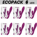 ECOPACK 6 UNIDADES - VIBRADOR COVERME TAYLOR COMPATÍVEL COM TECNOLOGIA SEM FIO WATCHME - D-233336 - Dona Pimenta