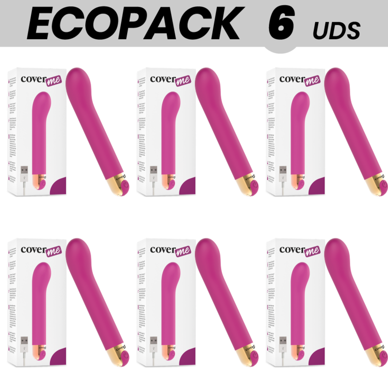 ECOPACK 6 UNIDADES - VIBRADOR COVERME G-SPOT 10 VELOCIDADES - D-233338 - Dona Pimenta