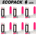 ECOPACK 7 UNIDADES - LIPS STYLE BATOM CLEO VIBRATÓRIO - D-233608 - Dona Pimenta