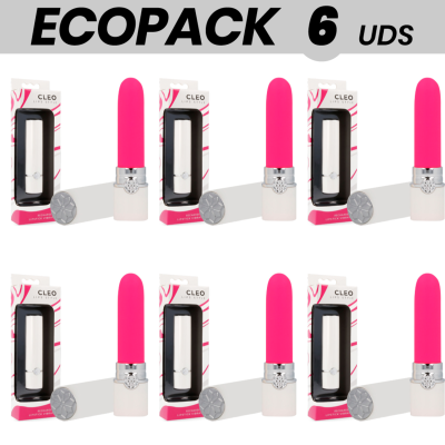 ECOPACK 7 UNIDADES - LIPS STYLE BATOM CLEO VIBRATÓRIO - D-233608 - Dona Pimenta