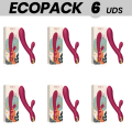 ECOPACK 6 UNIDADES - CICI BEAUTY PREMIUM SILICONE RABBIT VIBRATOR - D-233621 - Dona Pimenta