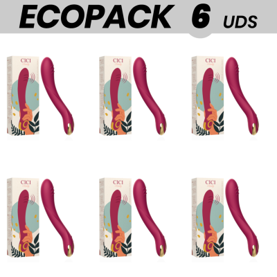 ECOPACK 6 UNIDADES - CICI BEAUTY PREMIUM SILICONE G-SPOT VIBRATOR - D-233622 - Dona Pimenta