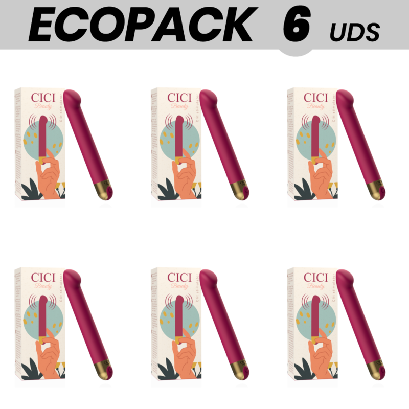 ECOPACK 6 UNIDADES - CICI BEAUTY PREMIUM SILICONE CLIT STIMULATOR - D-233623 - Dona Pimenta