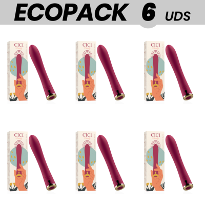 ECOPACK 6 UNIDADES - CICI BEAUTY PREMIUM SILICONE PUSH BULLET - D-233624 - Dona Pimenta
