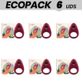 ECOPACK 6 UNIDADES - CICI BEAUTY PREMIUM SILICONE VIBRATING RING - D-233626 - Dona Pimenta