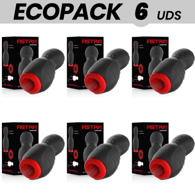 ECOPACK 6 UNIDADES - MASTURBADOR JAMYJOB ASTRA COM VIBRAÇÃO E SUCÇÃO - D-234797 - Dona Pimenta