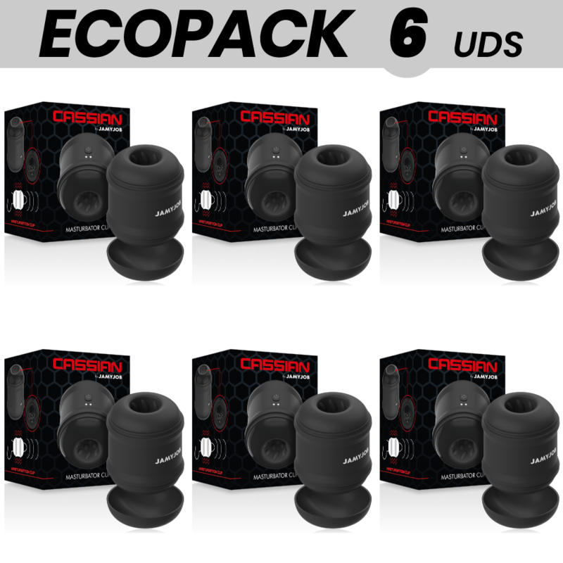 ECOPACK 6 UNIDADES - JAMYJOB COPO MASTURBADOR CASSIAN - D-234798 - Dona Pimenta