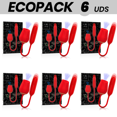 ECOPACK 6 UNIDADES - MIA AMALFI DOUBLE PLEASURE SUCKER + PARA CIMA E PARA BAIXO - D-236072 - Dona Pimenta