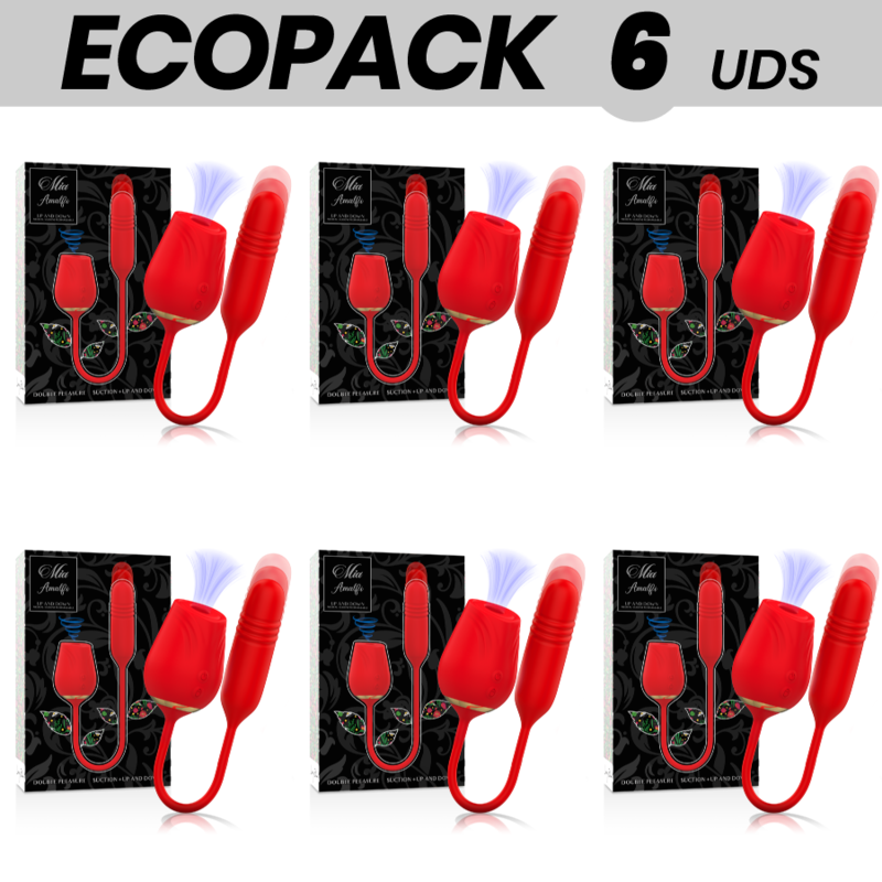 ECOPACK 6 UNIDADES - MIA AMALFI DOUBLE PLEASURE SUCKER + PARA CIMA E PARA BAIXO - D-236072 - Dona Pimenta