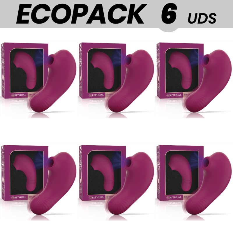 ECOPACK 6 UNIDADES - RITHUAL ESTIMULADOR DE CLITÓRIS DE BOLSO SHUSHU PRO 2 PODEROSOS MOTORES ORQUÍDEAS - D-236986 - Dona Pimenta