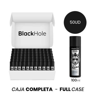 MOQ 50 - BLACK HOLE ANAL REPAIR RELAXANTE À BASE DE ÁGUA COM HIALURON 100 ML - D-236847 - Dona Pimenta