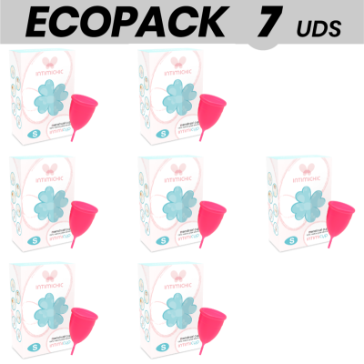 ECOPACK 7 UNIDADES - COPOS MENSTRUAIS INTIMICHIC MEDICAL SILICONE - D-213070 - Dona Pimenta