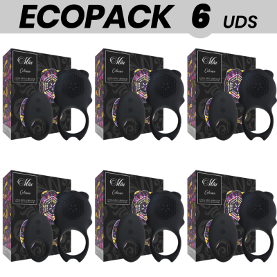 ECOPACK 6 UNIDADES - MIA ANEL DE CONTROLE REMOTO COLOSSEO PRETO - D-221533 - Dona Pimenta
