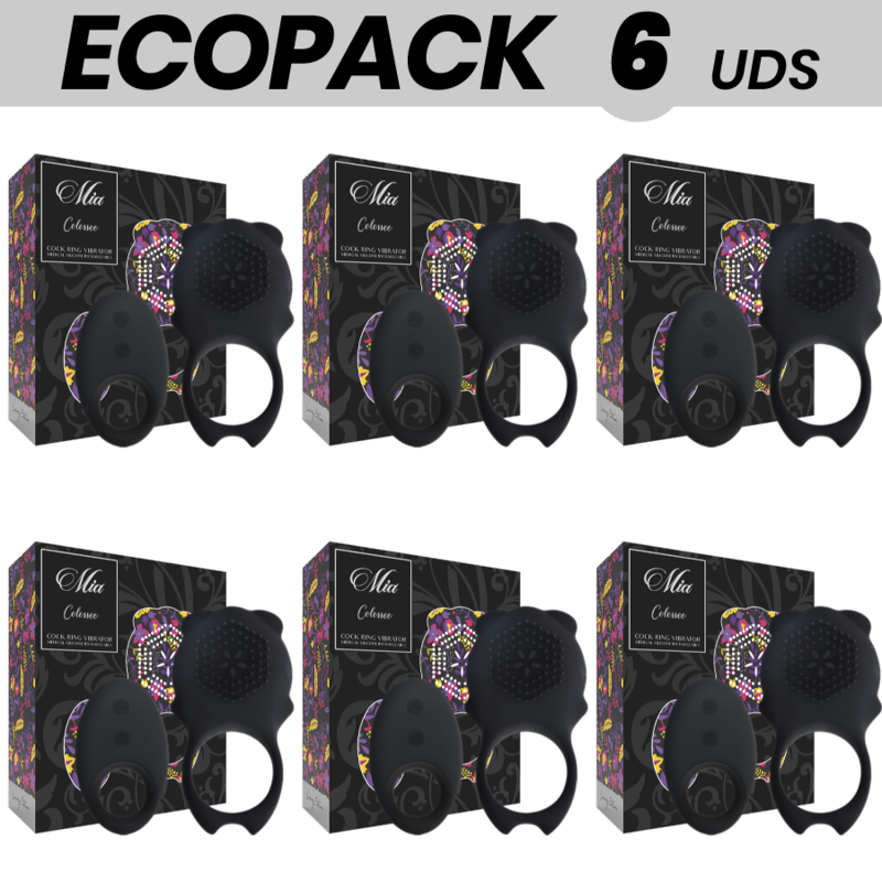 ECOPACK 6 UNIDADES - MIA ANEL DE CONTROLE REMOTO COLOSSEO PRETO - D-221533 - Dona Pimenta
