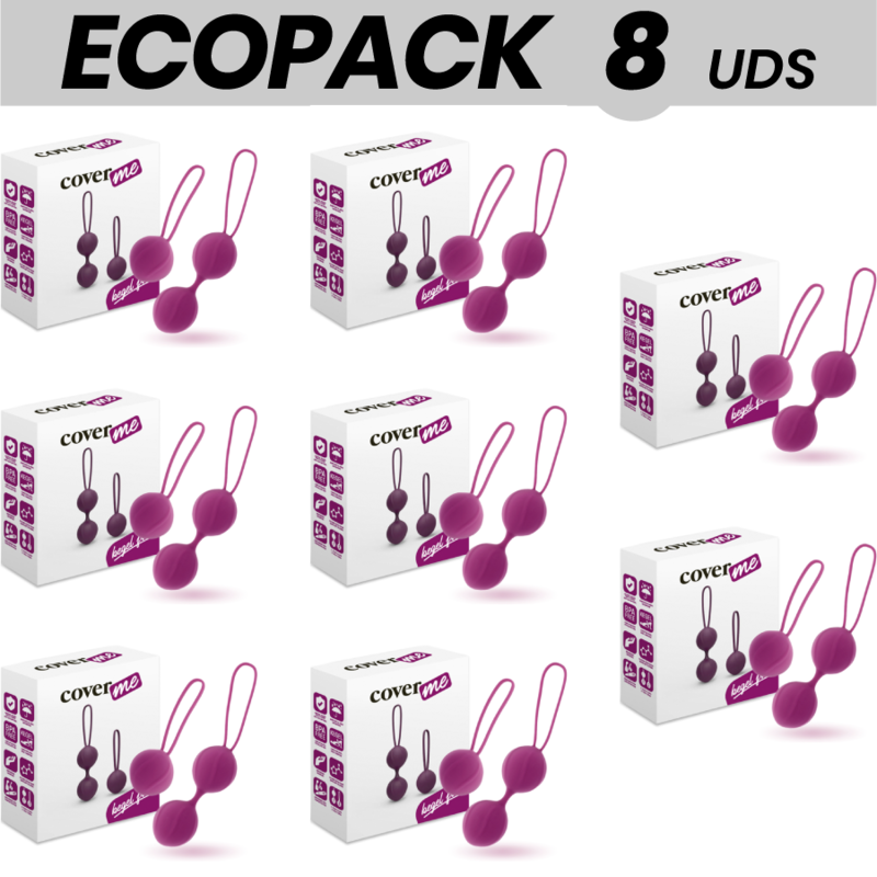 ECOPACK 8 UNIDADES - COVERME KEGEL TREINADOR PÉLVICO LILS - D-213338 - Dona Pimenta