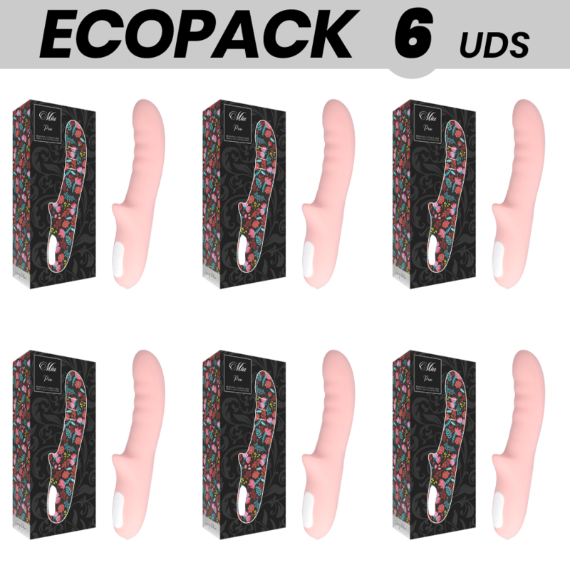 ECOPACK 6 UNIDADES - MIA PISA PINK ROTATOR VIBRADOR - D-221531 - Dona Pimenta