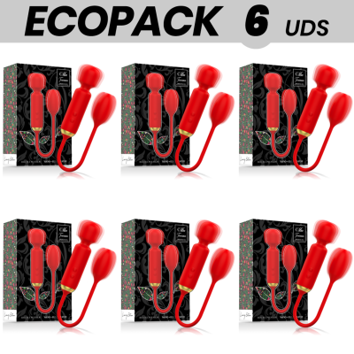 ECOPACK 6 UNIDADES - MIA TOSCANA VARINHA DE PRAZER DUPLO + OVO VIBRADOR - D-234836 - Dona Pimenta