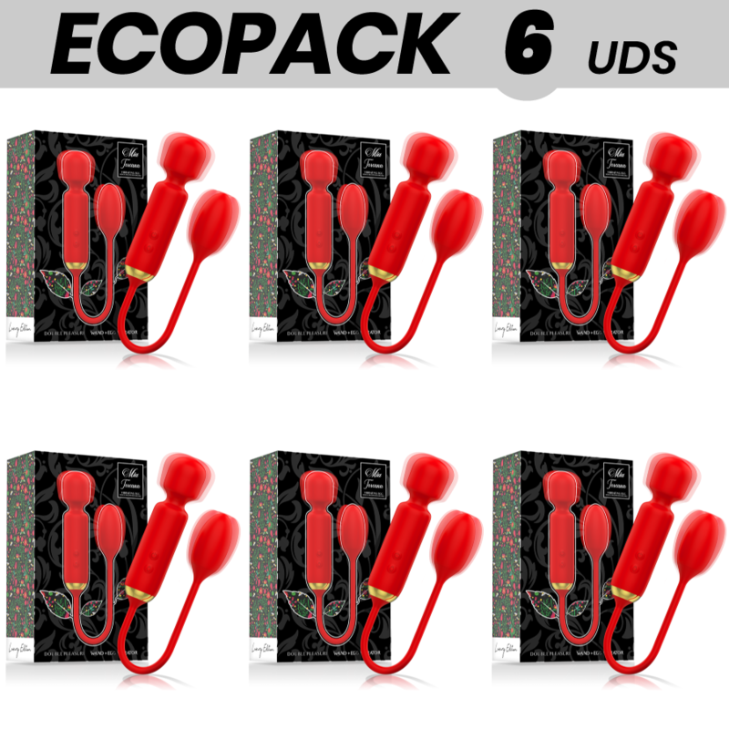 ECOPACK 6 UNIDADES - MIA TOSCANA VARINHA DE PRAZER DUPLO + OVO VIBRADOR - D-234836 - Dona Pimenta
