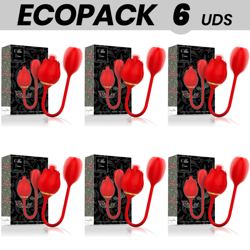 ECOPACK 6 UNIDADES - MIA VIENNA DUPLO PRAZER LICKING + OVO VIBRANTE - D-234838 - Dona Pimenta