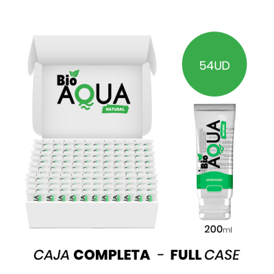MOQ 54 - BIOAQUA LUBRIFICANTE À BASE DE ÁGUA INGREDIENTES NATURAIS 200 ML - D-234734 - Dona Pimenta