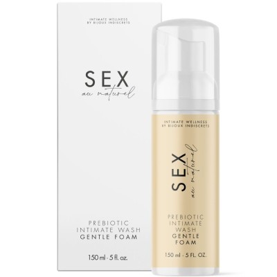 BIJOUX INDISCRETS - SEX AU NATUREL GEL ÍNTIMO  PREBIÃTICO COM ESPUMA 150 ML - D-244855 - Dona Pimenta