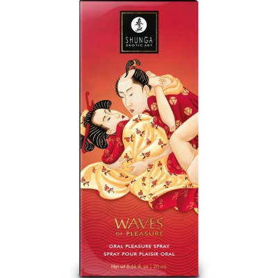 SHUNGA - SPRAY ORAL SEDUTOR DE MORANGO WAVES 20 ML - D-244896 - Dona Pimenta