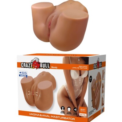 CRAZY BULL - WENDY VIBRADOR DE BUMBUM FEMININO REALISTA E SUCÇÃO COM SOM 11 KG - D-243861 - Dona Pimenta