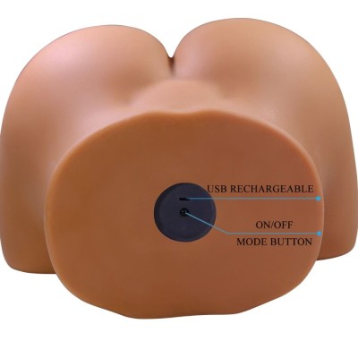 CRAZY BULL - WENDY VIBRADOR DE BUMBUM FEMININO REALISTA E SUCÇÃO COM SOM 11 KG - D-243861 - Dona Pimenta