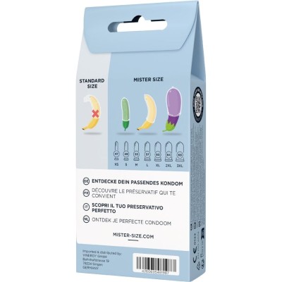 MISTER SIZE - KIT DE TESTE COM 3 CAMISINHAS DE TAMANHOS DIFERENTES + FITA MÃTRICA - D-244851 - Dona Pimenta