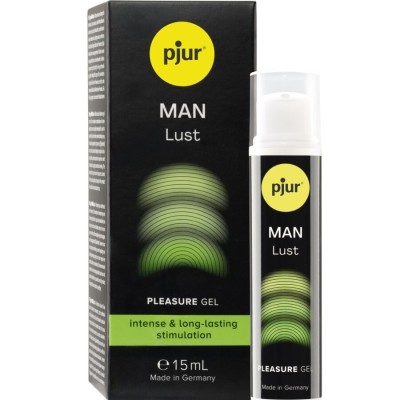 PJUR - MAN LUST PLEASURE GEL ESTIMULAÇÃO INTENSA E DURADOURA 15 ML - D-244662 - Dona Pimenta
