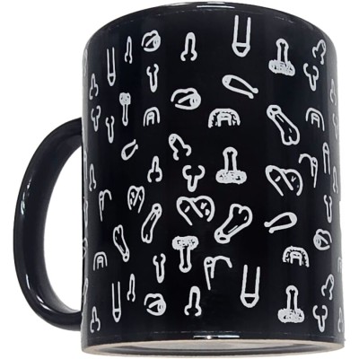 DIABLO PICANTE - CANECA PÉNIS PRETA 370 ML - D-244776 - Dona Pimenta
