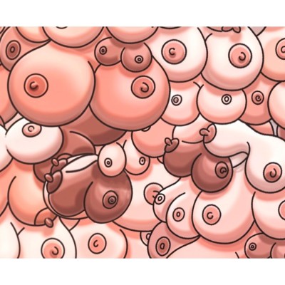 DIABLO PICANTE - MOUSE PAD COLORIDO COM DESIGN DE PEITOS - D-244796 - Dona Pimenta