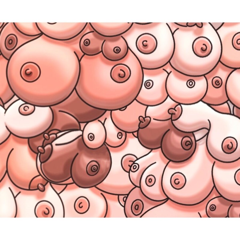 DIABLO PICANTE - MOUSE PAD COLORIDO COM DESIGN DE PEITOS - D-244796 - Dona Pimenta