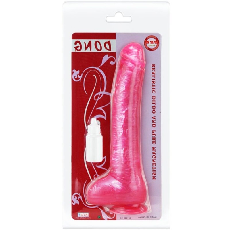 DONG DILDO REALISTICO ROSA CON VENTOSA - D-218806 - Dona Pimenta