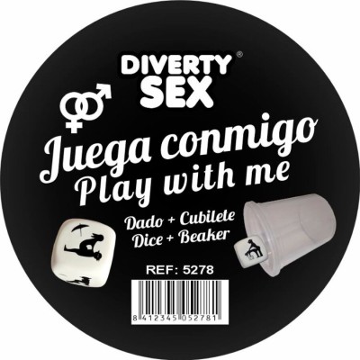 DIABLO PICANTE - DADO DURO BRANCO COM POSIÇÕES E CUBO - D-244758 - Dona Pimenta