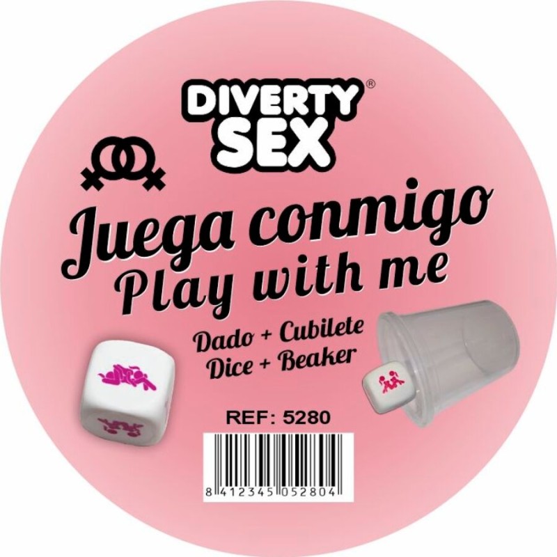 DIABLO PICANTE - DADOS DUROS BRANCOS COM POSIÇÕES DE MULHER E CUBO - D-244760 - Dona Pimenta